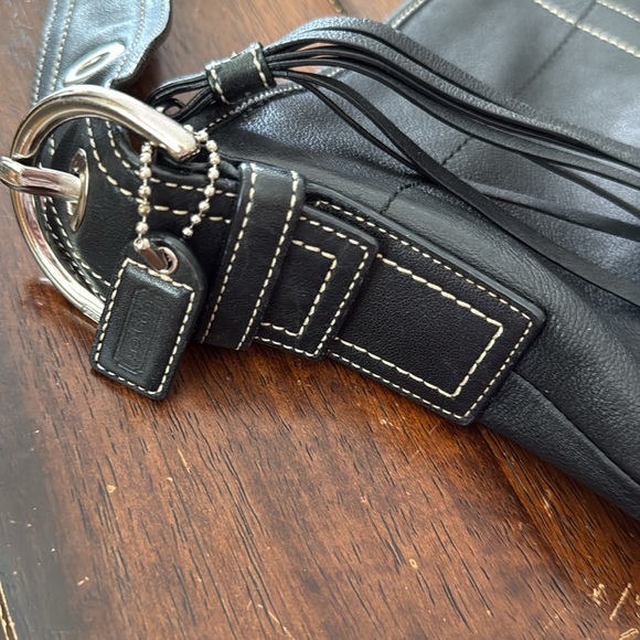 COACH Vintage SOHO Hobo Black Shoulder Bag Authentic - Picture 7 of 10